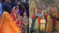 Lakhs Gather At Delhi Ghats To Conclude Chhath Puja; CM Rekha Gupta Attends; PM Modi To Later Join Devotees At Vasudev Ghat