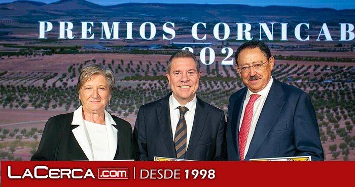 García-Page, Andrés Gómez Mora, Rafael Martín Molero y el chef Javier Chozas Martín, Premios Cornicabra de Oro