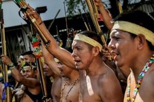 Indigenous protest urges end to Colombia border violence