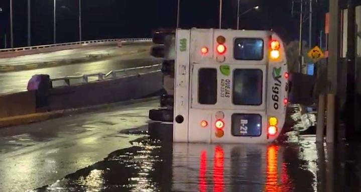 Se vuelca transporte de personal en la Panamericana; hay tres lesionados