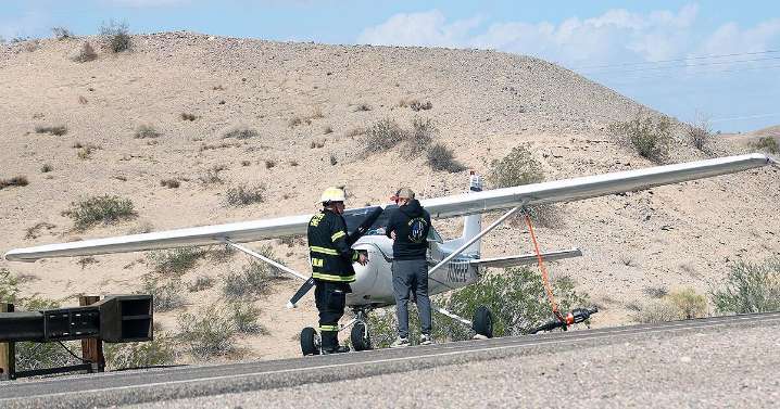 Mechanical problem forces roadway landing for pilot instructor and student
