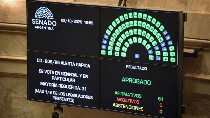 Así votaron los senadores los vetos de Milei al financiamiento universitario y la emergencia pediátrica