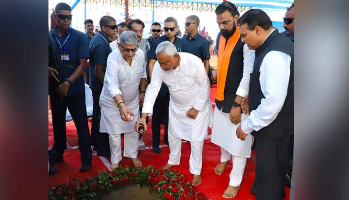 Bihar: Nitish Kumar Lays Mother Dairy Plant Foundation In Munger