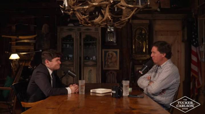 Tucker Carlson Hosts Nick Fuentes for a Conversation About ‘These Zionist Jews’