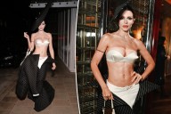 Julia Fox wears 'undressed' dress and bra top to London gala