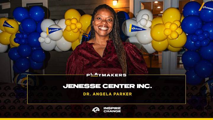 Dr. Angela Parker of Jenesse Center, Inc. named ninth Rams 'pLAymaker' of 2025