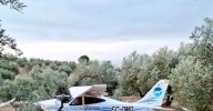 Dos heridos leves en Periana tras el aterrizaje de emergencia de una avioneta