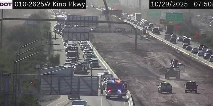 Crash slows morning drive on Interstate 10 in Tucson