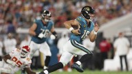 Trevor Lawrence's TD run has the Jaguars tied 14