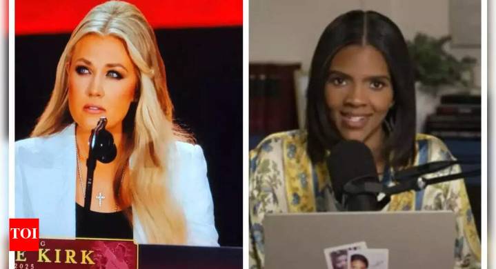 Erika Kirk says 'there's no linear blueprint for grief' as Candace attacks her for not questioning Charlie Kirk's death