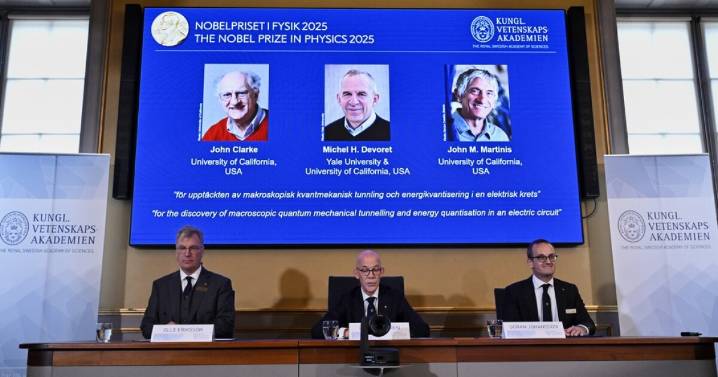 The Nobel Prize for physics is awarded for discoveries in quantum mechanical tunneling