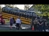 Mom helps evacuate 22 kids from school bus that caught on fire