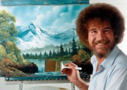 Subastarán obras de Bob Ross en apoyo a estaciones de TeVe