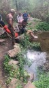 Rescatan a hombre con varias lesiones en la Cascada Saurral