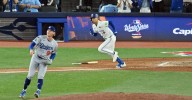 Blue Jays pounce on Dodgers squishy middle in World Series Game 1 rout