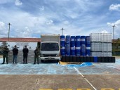Fanb detiene vehículo con material destinado a la minería ilegal
