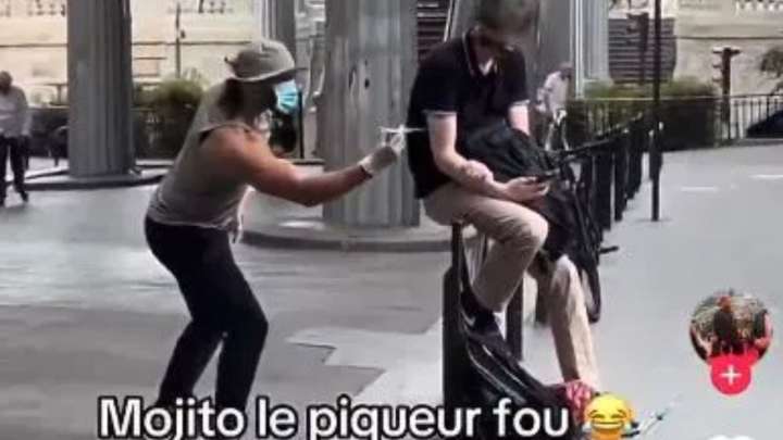 Sick TikToker jailed after filming himself injecting strangers with SYRINGE on streets on Paris amid needle attack panic