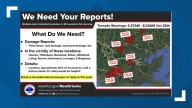 National Weather Service asks public for damage reports following multiple tornadoes Sunday
