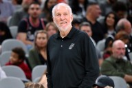 Spurs unveil Gregg Popovich's banner, celebrating his 1,390 wins and 5 NBA titles