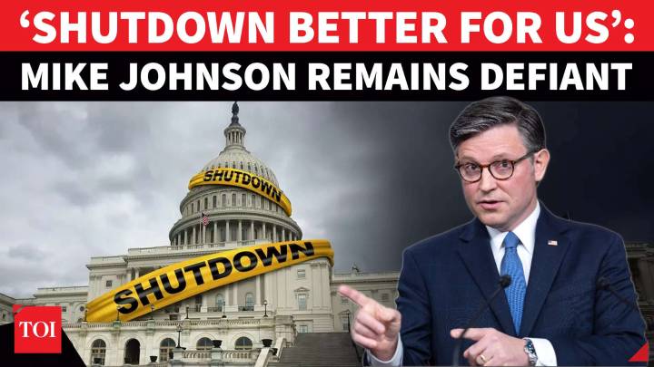 US Shutdown Hits Day 25: Mike Johnson Blasts Dems For ‘Holding America Hostage For...