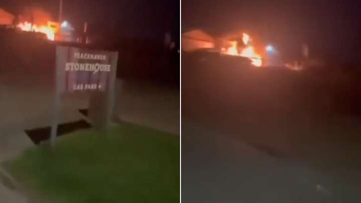 Mosque set ablaze with two people inside in Peacehaven, England, police investigating suspected hate crime