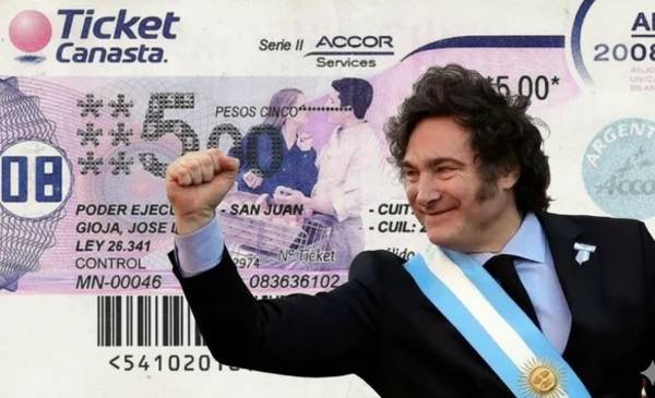 Cómo eran y para qué servían los Ticket Canasta que Javier Milei reactivaría con la reforma laboral