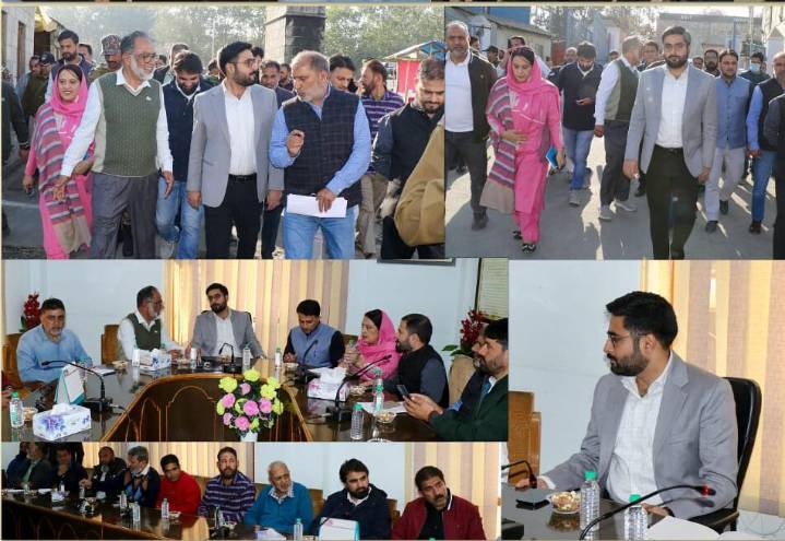 DC Srinagar inspects progress of Noor Jehan Bridge at Qamarwari