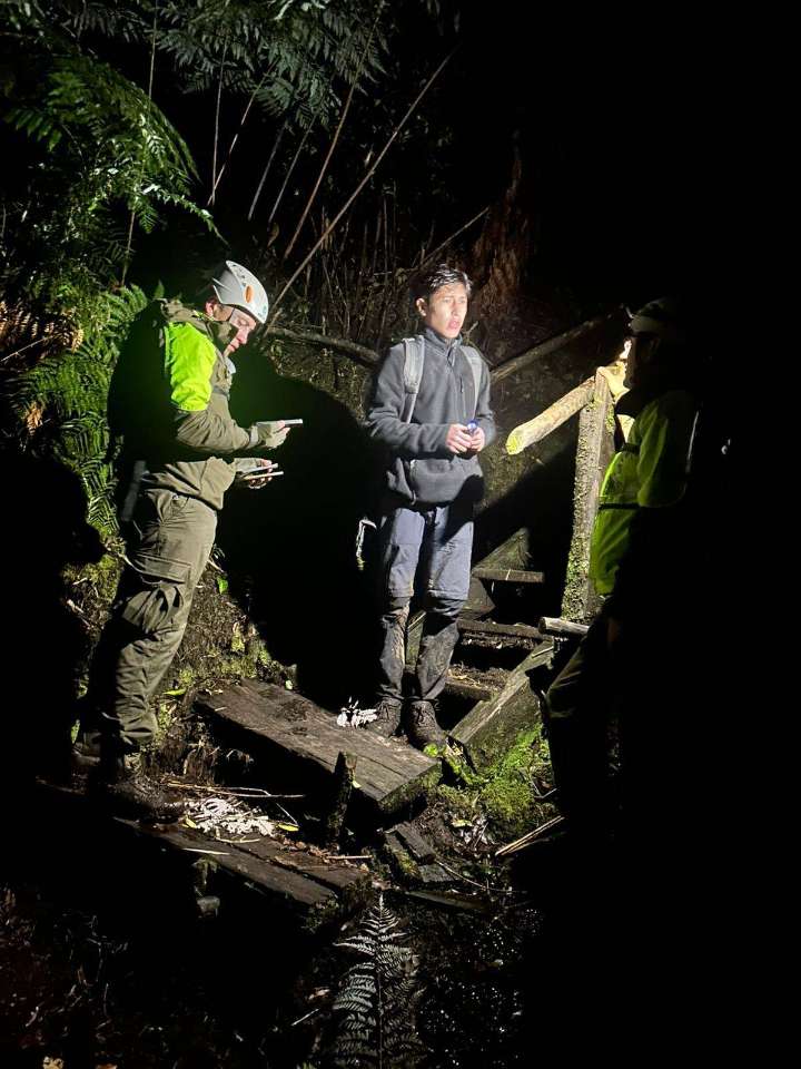 Carabineros rescata a joven extraviado en el Parque Nacional Hornopirén