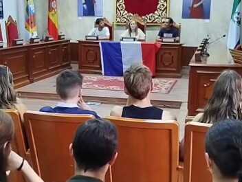 Marmolejo da la bienvenida al alumnado ERASMUS+ del Lycée Agricole de Moissac