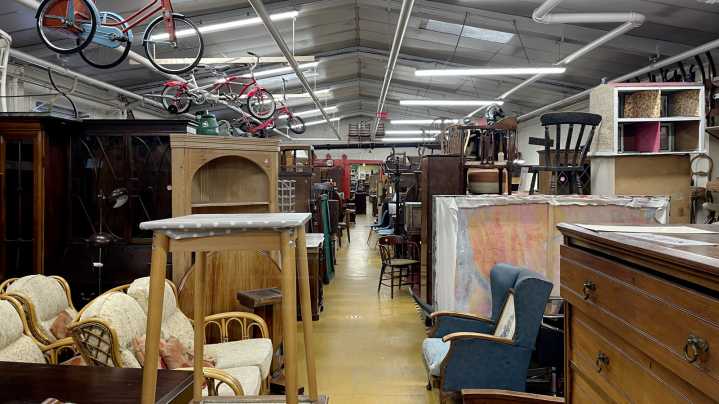 The Valuable Storage Shelf You Should Keep Your Eyes Peeled For At Thrift Stores