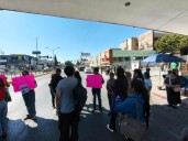 Protesta de pacientes de hemodiálisis frente al IMSS