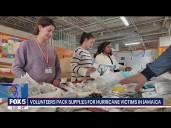 Volunteers in Yonkers pack supplies for hurricane victims in Jamaica