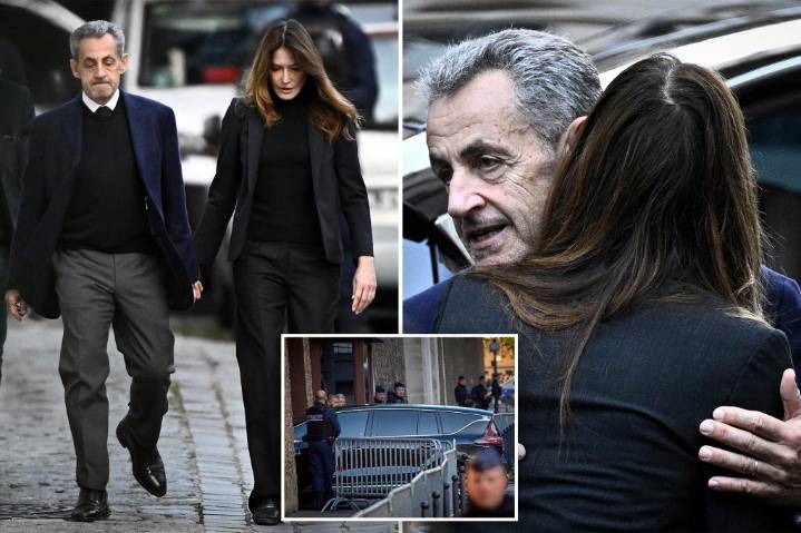 Former French President Sarkozy begins 5-year sentence for campaign finance conspiracy