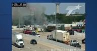 Truck fire shuts down northbound Interstate 35 Monday afternoon
