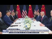 US tariff rates on imported Chinese goods lowered