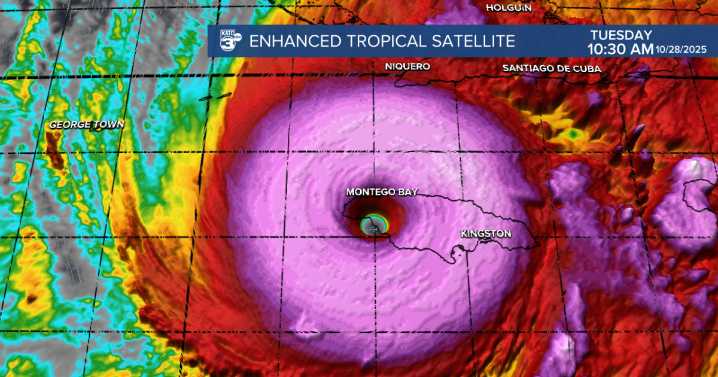Breezy, sharply cooler for Acadiana; 185mph Melissa makes landfall in Jamaica