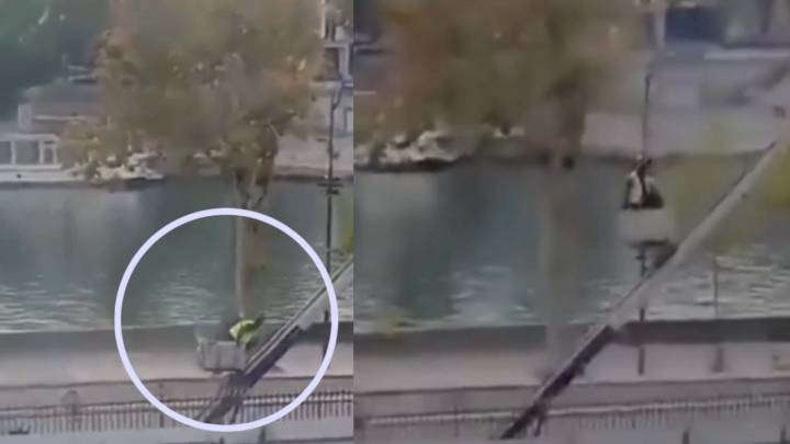 Ladrones del Louvre escaparon en una escalera eléctrica, revelan video inédito tras el robo