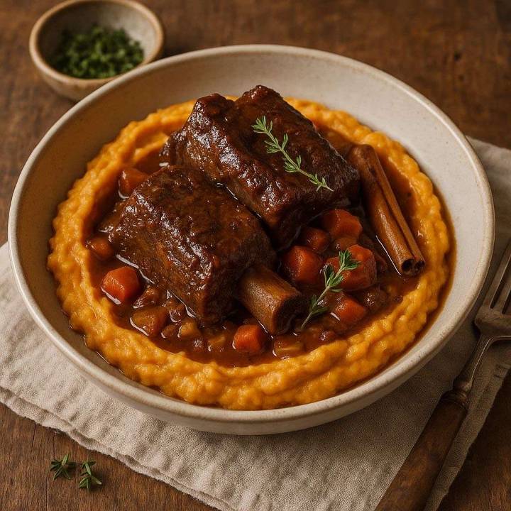 Receta del chef James para otoño: Costillas de res en vinagre de manzana y vino blanco