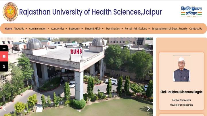 RUHS BSc Nursing result 2025 declared at ruhsraj.org; check semester result link here