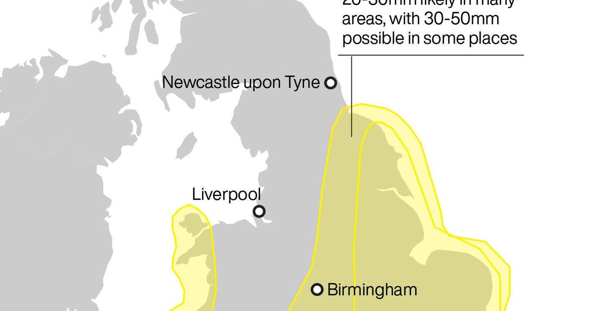 Met Office issues Storm Benjamin warning with 70mph winds