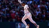 Guardians SS Brayan Rocchio delivers against the Tigers in playoffs