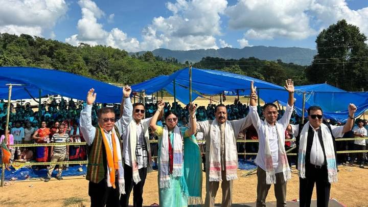 56 opposition voters switch to BJP as Union minister campaigns in Mizoram by