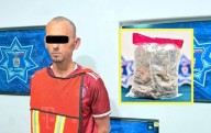 Detienen a narcomenudista con libra y media de mariguana
