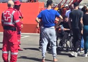 Layonel Ramírez apareció sobre la moto, casi sin ropa y a la deriva, pero en buen estado de salud