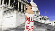 Powerful: AOC Shows Up To Iron Dome Vote In Dress Reading 'Kill The Jews'