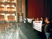 Músicos protestan de nuevo en Bellas Artes; acusan falta de compromiso del INBAL