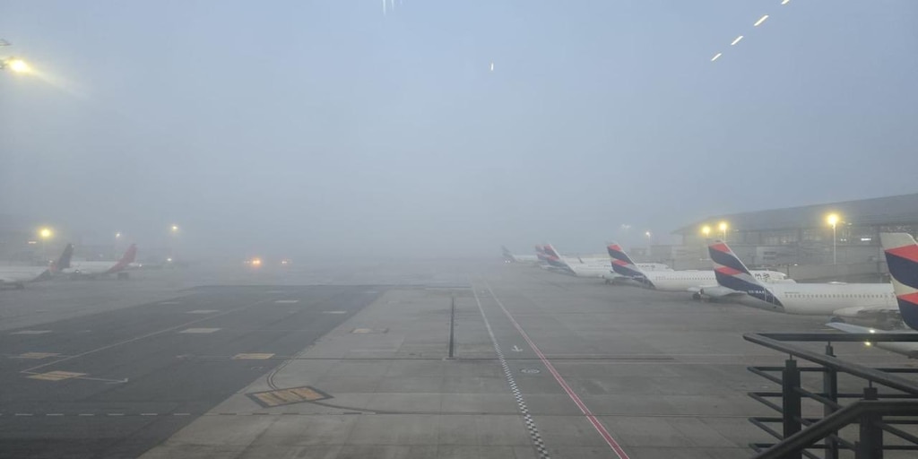 Por densa niebla, las operaciones del aeropuerto internacional El Dorado en Bogotá se encuentran detenidas