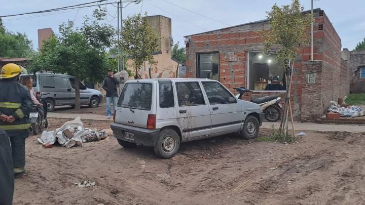 Principio de incendio en una vivienda de la avenida 22 de Octubre