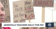 Janesville teachers rally against pay in district contract