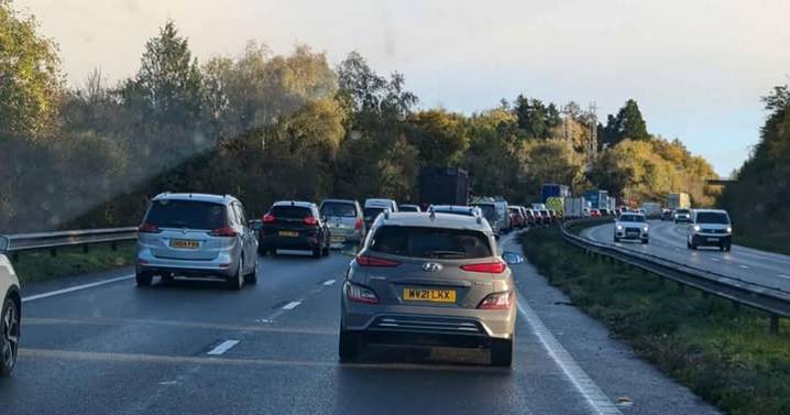 Live: A38 crash causing long delays